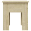 vidaXL Coffee Table White Engineered Wood 21.7 in x 21.7 in x 16.5 in - 4 of 4