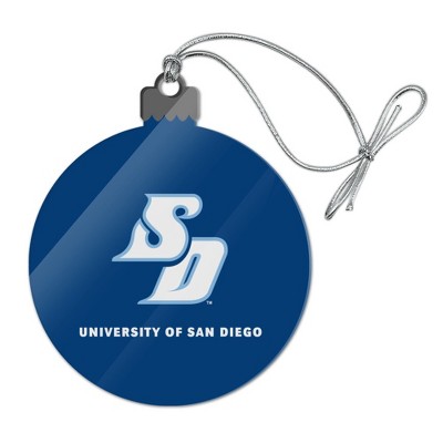 University of San Diego Primary Logo Acrylic Christmas Tree Holiday Ornament