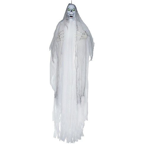 Sunstar Talking Ghostly Grim Reaper Animated Light-up Hanging Halloween ...