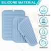 Unique Bargains uSilicone Heat Resistant Non-slip Dish Drying Mat 4 Pcs - 3 of 4