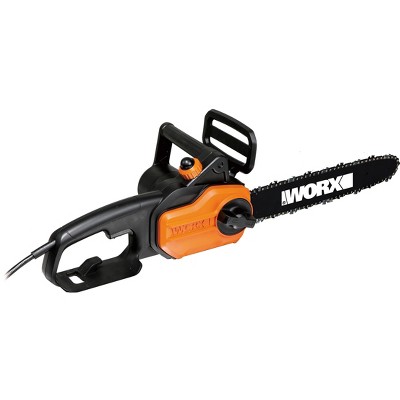 Worx WG305 14" - 8 Amp Chainsaw, Tool-Free Chain-Tensioning