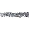 Northlight 12' x 4" Unlit Shiny Holographic Silver Christmas Tinsel Garland - 2 of 3