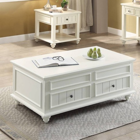 Target white store coffee table