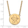Black Bow Jewelry 14k Yellow Gold Plated Sterling Silver Sigma Delta Tau Greek Life Necklace 18 Inch - 2 of 4