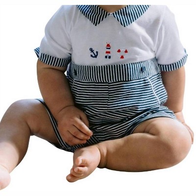 Boy's Nautical Romper - Emile et Rose