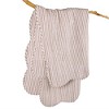 Martha Stripe Taupe Quilted Throw - Levtex Home - 4 of 4