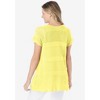 Woman Within Plus Size Tie-Neck Pointelle Cardigan Sweater - 3 of 4
