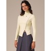 INSPIRE CHIC Women's Turtleneck Long Sleeve Knit Asymmetric Slim Fit Basic Thermal Shirts - 2 of 4