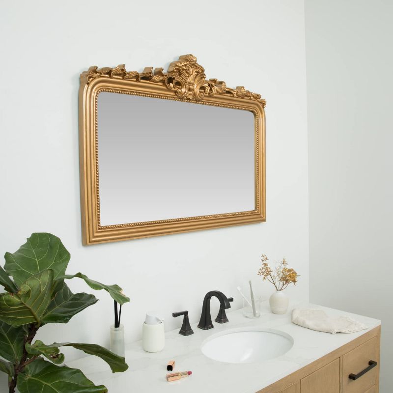 Hamilton Hills Gold Antique Arched Mirror, 2 of 5