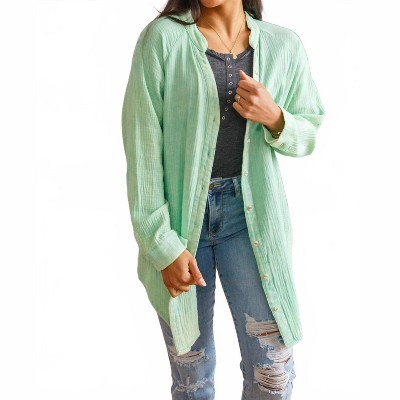 Women's Corey Button Up Top - White Birch