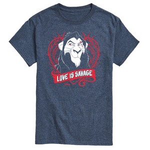 Men's - Disney Villains - Love Is Savage Short Sleeve Graphic T-Shirt - 1 of 4