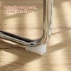 Sapphtopaz Dining Chairs Set of 2 with Curved Chrome Legs Kitchen Side Chair with Hand-Woven Backrest Accent Chairs for Kitchen, Bedroom - 2 of 4