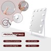 VANITII Hollywood Vanity Makeup Mirror- 12 LED Bulbs -12''×16'' -White-3 Color Adjustable - 2 of 4