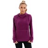 Women's Pullover Hoodie with Thumb Holes Long Sleeve Solid Tops for Women With Pocket - 3 of 4