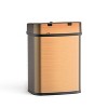 LunaLulinlk 3.2 Gallon Trash Can, Touchless Bathroom Trash Can, Gold Stainless Steel - 2 of 4
