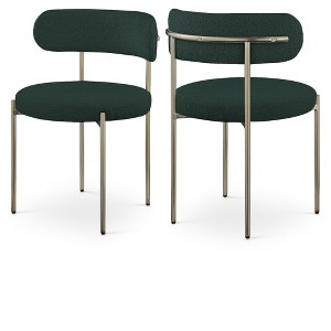 Meridian Furniture,Beacon Boucle Fabric Dining Chair, Set of 2 - 1 of 4