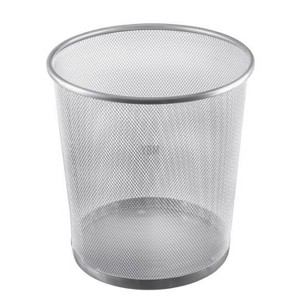 YBM Home 4.75 Gallon Steel Mesh Round Open Top Waste Basket Trash Can - 1 of 3