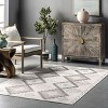 Nuloom Misha Trellis 5x8 Machine Washable Indoor Area Rug for Living Room Bedroom Dining Room Kitchen, Khaki/Ivory - 2 of 4