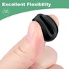 Unique Bargains Silicone Durable Waterproof Shock Absorption Mechanical Fasteners Black - 4 of 4