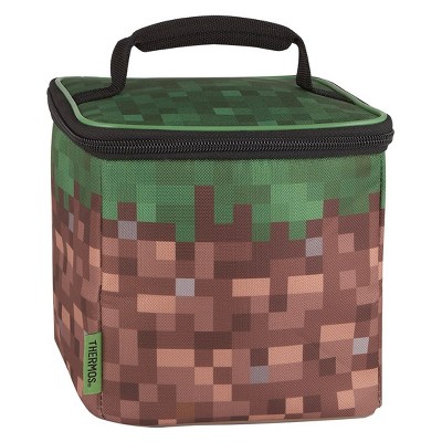 Thermos Minecraft Cube/Brick Grass Wall Licensed Lunch Kit