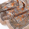 Anna-Kaci Women's Satin Square Scarf with Classic Paisley Print 23.6×23.6 Inches - 3 of 4
