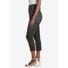 Jessica London Women's Plus Size Everyday Stretch Cotton Capri Legging - 4 of 4