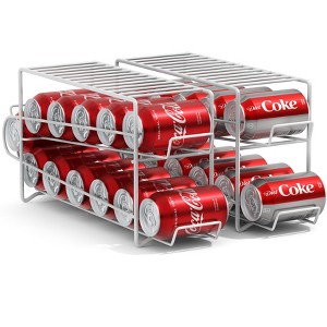 Sorbus 2 Pack Can Dispenser Rack - Holds 12 Standard Size 12oz Cans Each - 1 of 4