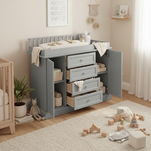 ダフタウン GM Connoisseurs Choice Famapy Changing Table Dresser –Spacious Nursery Organizer with
