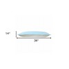 HomeRoots 14" X 36" Light Blue 100% Cotton Zippered Pillow - 3 of 4