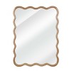Racxily 30x40 Inch Wavy Rectangle Mirror, Solid Wood Frame Decorative Wall Mirror for Living Room & Bedroom - 2 of 4