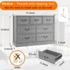 Whizmax 7Dressers Chests for Bedroom,48" Farmhouse Wood Dresser Chest of Drawers Organizer Storage - image 2 of 4