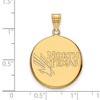 Black Bow Jewelry 10k Yellow Gold North Texas Mean Green NCAA Large Pendant - 2 of 3