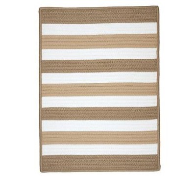 Colonial Mills Portico Braided Rug, Sand 5' square, Square Shape