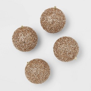 9pc Tinsel Ball Christmas Tree Ornament Set - Wondershop™ - 1 of 3