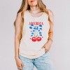 Simply Sage Market Coquette America Cherries Garment Dyed Tank - 2 of 3