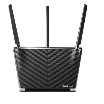 ASUS Wi-Fi 6 Router RT-AX68U Dual Band Gigabit Wireless Router Ai Mesh Compatible Black Manufacturer Refurbished