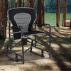 Costway Outdoor Rocker Camping Chair for Adults with Dual Springs Padded Back Black/Red - 4 of 4