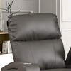 Faux Leather Electric Power Recliner Chair with Cup Holders and Arm Storage - 3 of 4