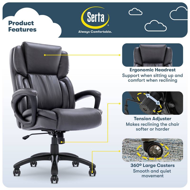 Works Executive Office Chair - Serta, 2 of 22