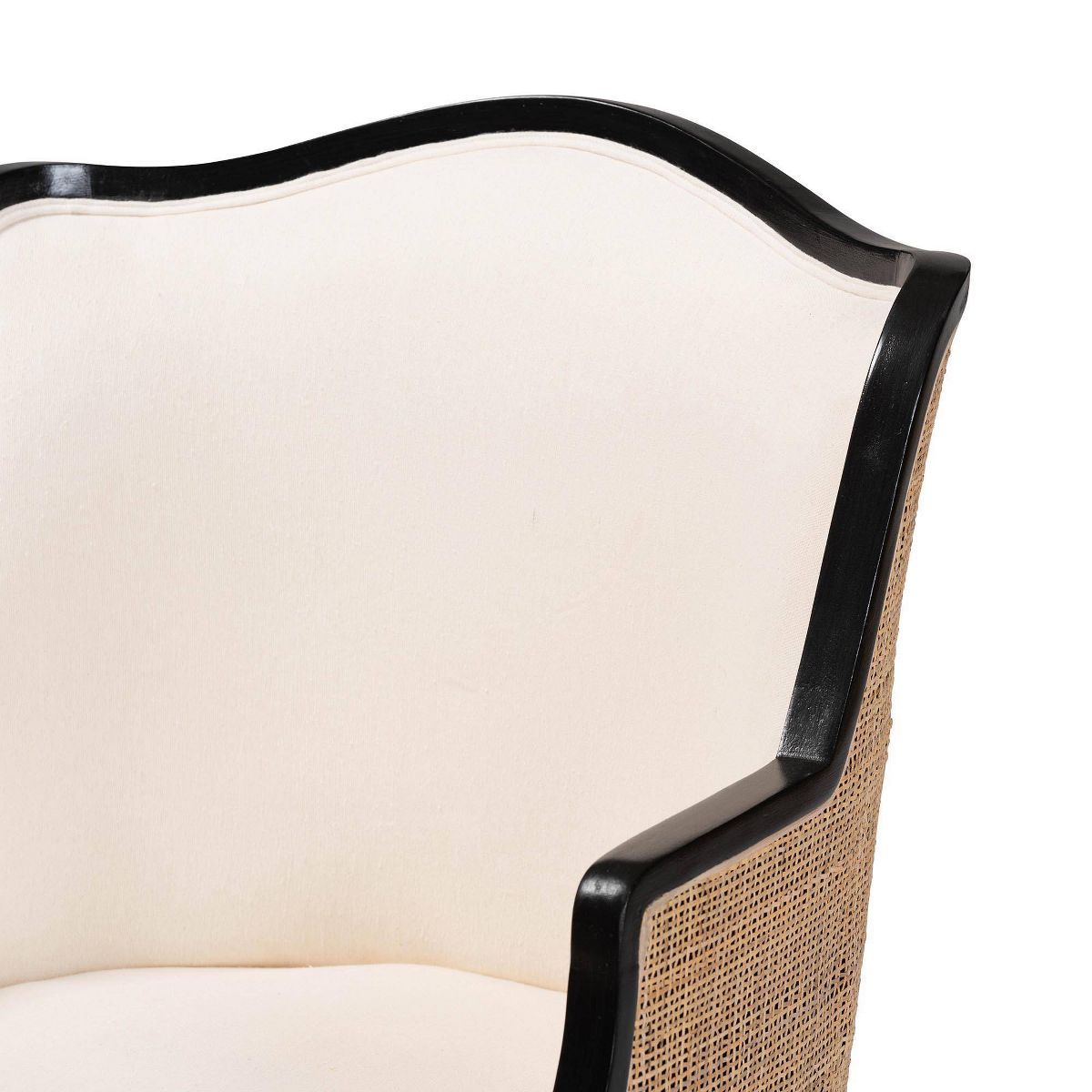 bali & pari Elizette Fabric and Wood Accent Chair - thumbnail 6