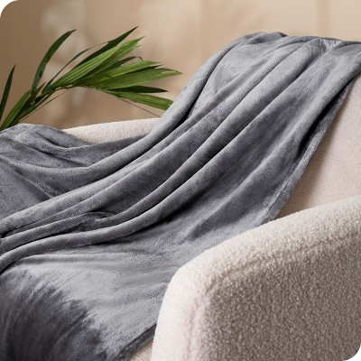 King Size Gray Microplush Fleece Blanket