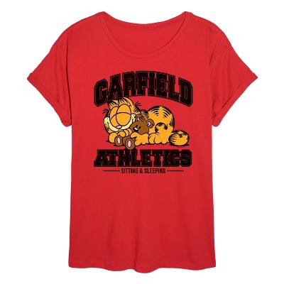 Women's - Garfield - Sleeping Athletics Oversized Graphic T-Shirt
