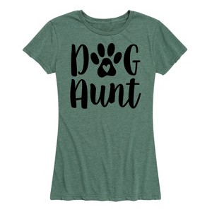 Women's - Instant Message - Dog Aunt Short Sleeve Graphic T-Shirt - 1 of 4