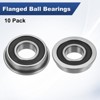 Unique Bargains Chrome Steel Rubber Shielded Flanged Ball Bearing - 4 of 4