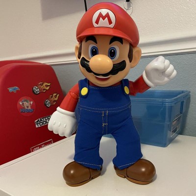 SUPER MARIO It's-A Me, Mario! Figura de acción coleccionable, figura de  Mario Talking Posable, más de 30 frases y sonidos de juego, 12 pulgadas de