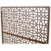 PAGED Privacy Screen Modern Metal Fence Partition Panel with Geometric Pattern for Balcony Garden Room Divider, 76" H×48" W - 3 of 4