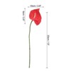 Unique Bargains Artificial Anthurium Lily Flowers for Home Decor 10 Pcs - 2 of 4