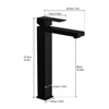 Grungis Single Hole Bathroom Sink Faucet with Pop Up Drain,Single Handle Waterfall Bathroom Faucets for Home Sinks - 3 of 4