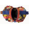 Amerileather Rainbow Feesh Purse – Multicolored Sheepskin Handbag with Fish-Scale Design and Artistic Fabric Construction - 2 of 3