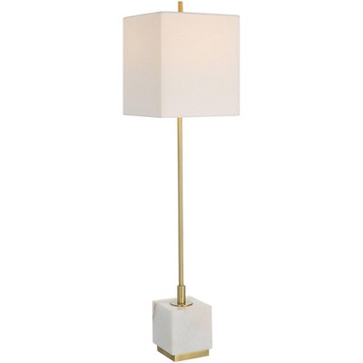 Uttermost Escort Plated Brushed Brass Buffet Table Lamp